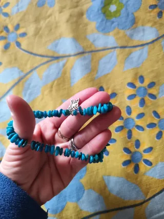 Bracciale celeste con farfalla