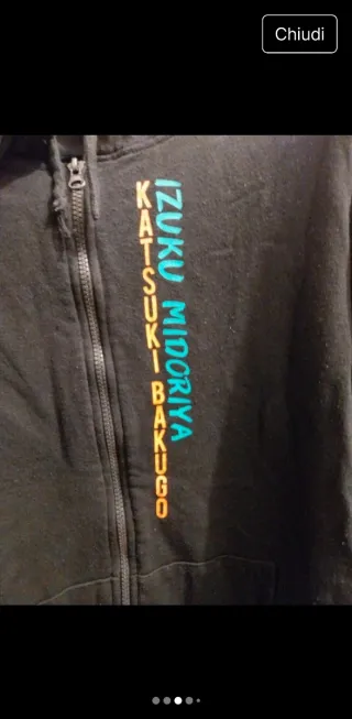 Felpa uomo/donna My Hero Academia con cappuccio