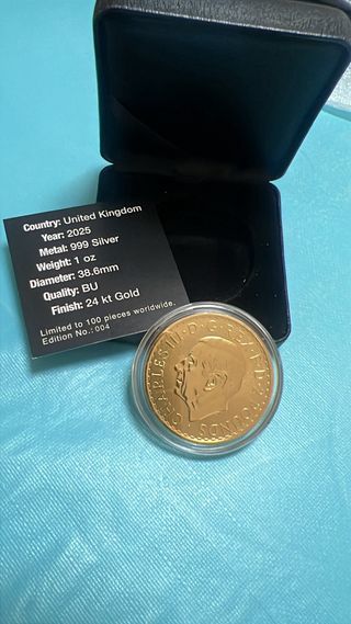 Moneda Britannia 1 oz Oro 2025