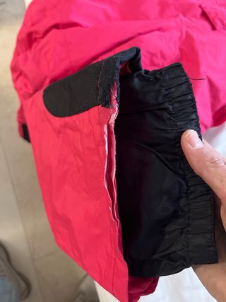 Mono de esquí rosa 4-6 años con guante de regalo