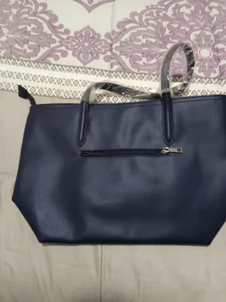 Bolso azul de mujer