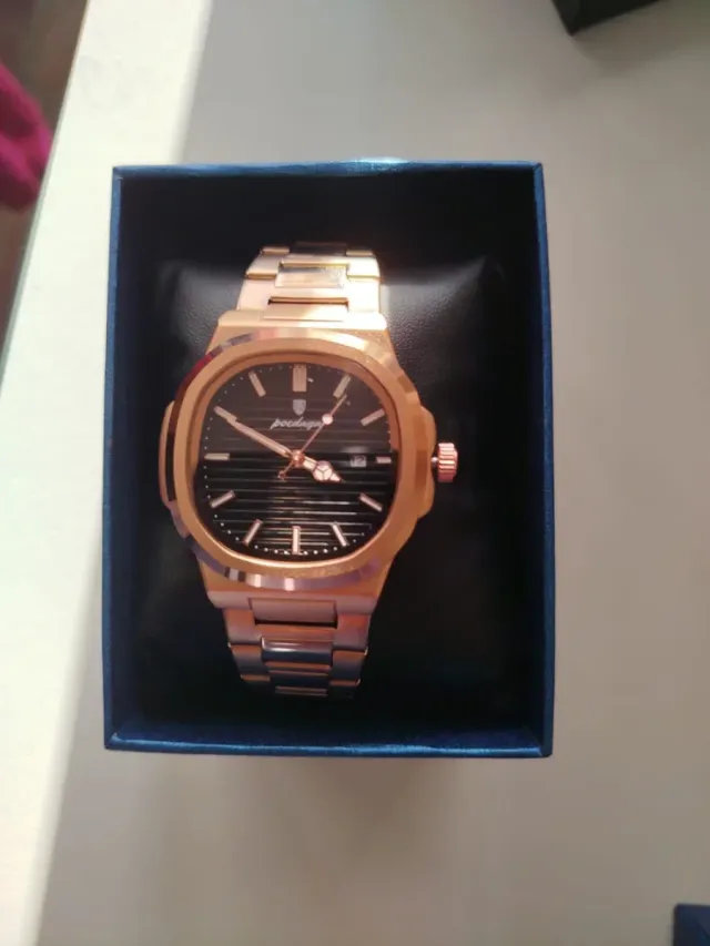 Relógio Poedagar Nautilus Rose Gold 42mm