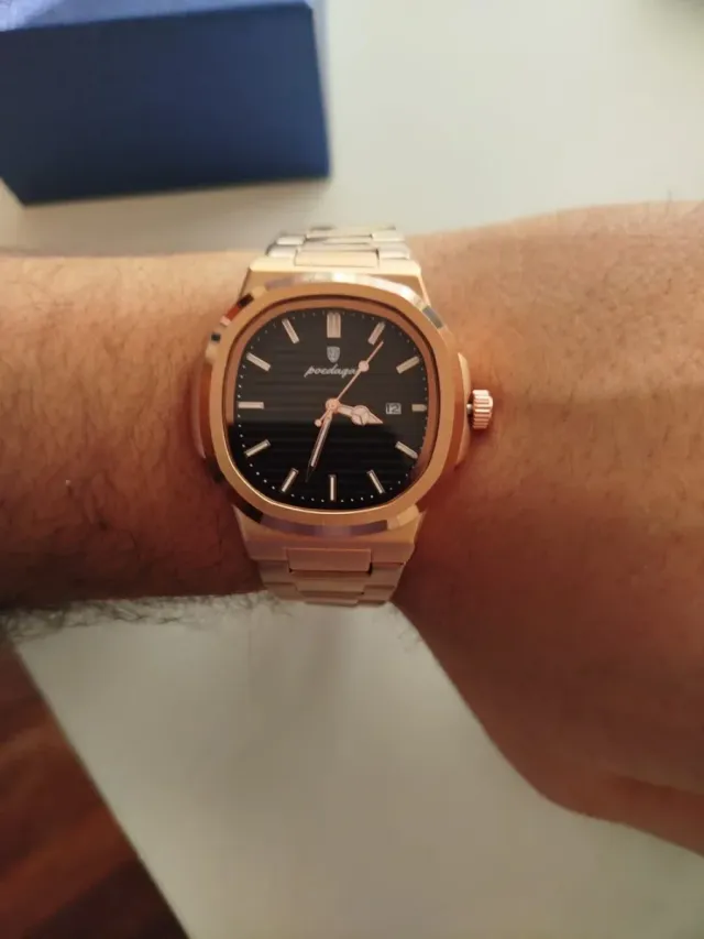 Relógio Poedagar Nautilus Rose Gold 42mm