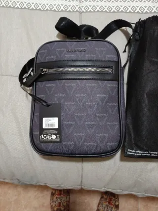 Bandolera Valentino Negra y Gris