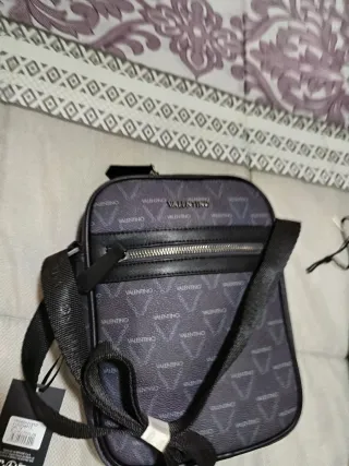 Bandolera Valentino Negra y Gris