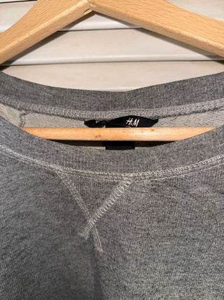 Sudadera H&M Gris Manga Larga