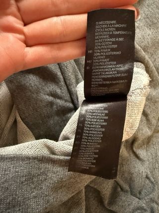 Sudadera H&M Gris Manga Larga