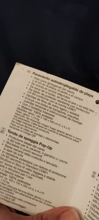 Tienda Crivit Pop-Up Cortavientos Solar +60