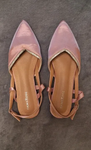 Ballerine DameRose rosa con strass