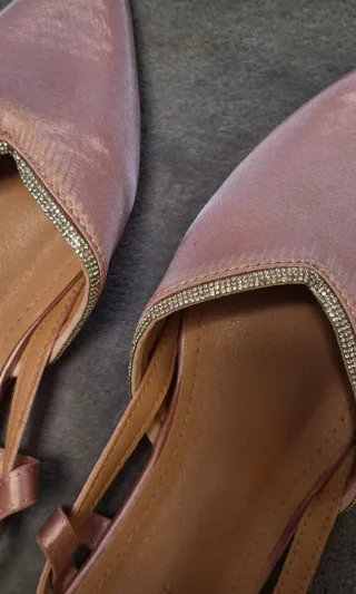 Ballerine DameRose rosa con strass