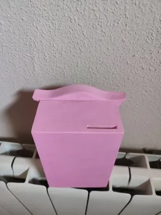 Hucha infantil niña tocador rosa