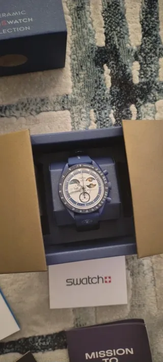 Swatch Mission to Earthphase Moonshine Gold