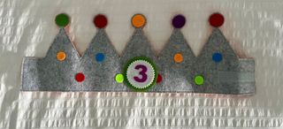 Gorro de cumpleaños con números