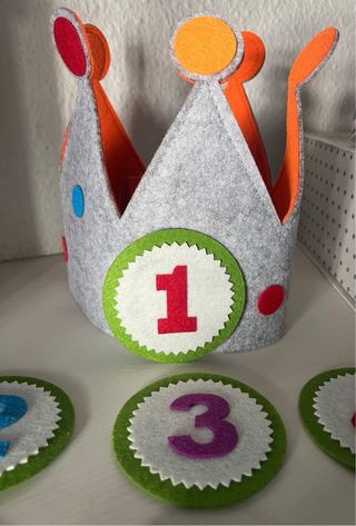 Gorro de cumpleaños con números