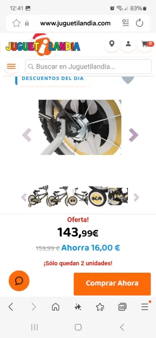 Bicicleta Batman infantil 16 pulgadas