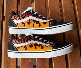 Zapatillas Vans Negras y Naranjas