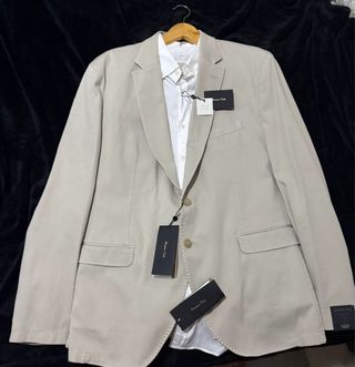 Massimo Dutti Traje Beige Talla camisa XXL