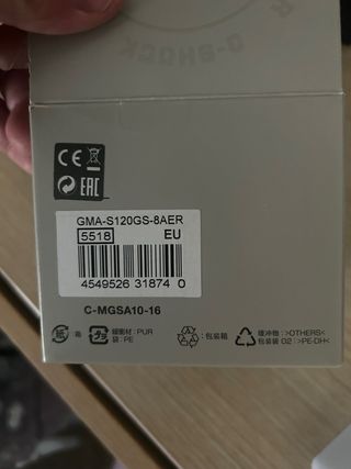 Reloj Casio G-Shock Nuevo Dorado/Plateado