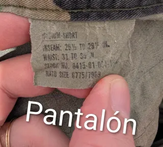 Uniforme ORIGINAL Woodland Talla M