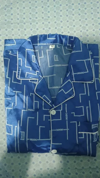 Pigiama poliestere fantasia geometrica taglia M/L