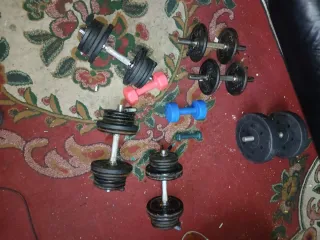 Pesas Gimnasio Varias ( hay entre 70 y 80 kg)