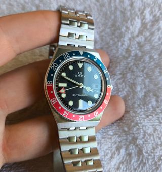 RELOJ Q TIMEX GMT PEPSI