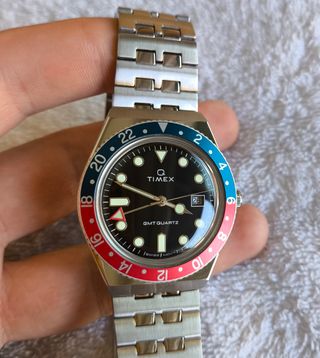 RELOJ Q TIMEX GMT PEPSI