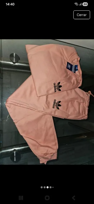 Chándal Adidas Rosa Talla XL
