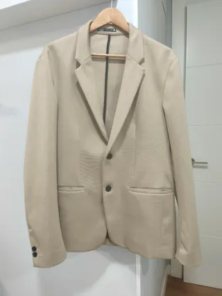 Americana Zara Hombre Algodón