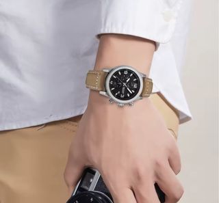 Reloj MEGIR Hombre Negro y Marrón