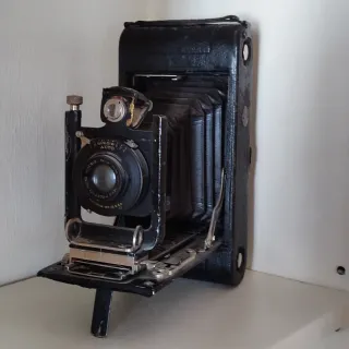 Cámara fotográfica antigua A. Tardy Lyon