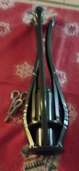 Base per albero di Natale  in metallo verde scuro