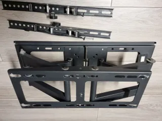 Soporte TV pared articulado negro