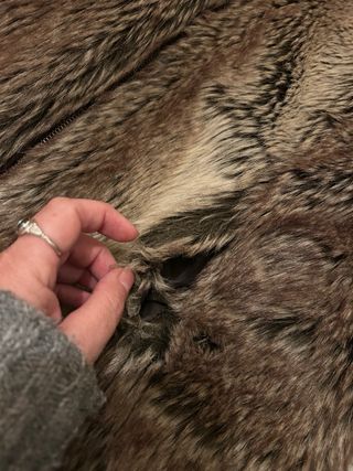 Chaquetón pelo marrón