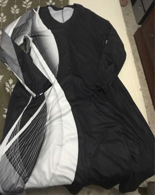 Vestido largo estampado