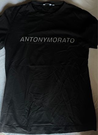 Camiseta Antony Morato Negra Manga Corta algodón