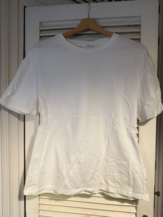 Camiseta Mango Blanca con Detalle Espalda