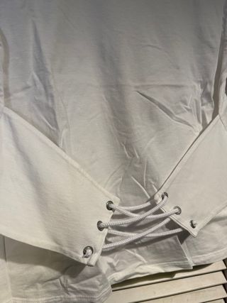 Camiseta Mango Blanca con Detalle Espalda