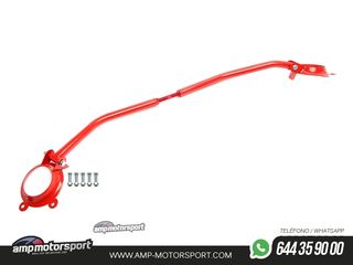 BARRA DE TORRETAS DELANTERA EN ACERO PARA OPEL CALIBRA 1988-1997 - ROJA