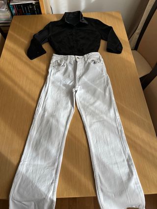 Conjunto fiesta negro y blanco