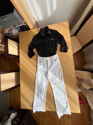 Conjunto fiesta negro y blanco