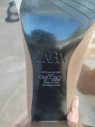 Botas Zara Tacon Marron
