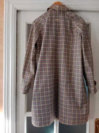 Gabardina Pedro del Hierro cuadros Talla M