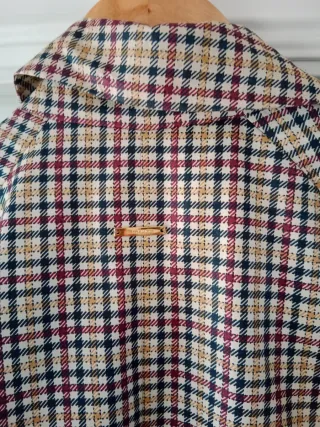 Gabardina Pedro del Hierro cuadros Talla M