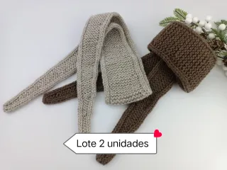 Bufanda Sophie lote 2 unidades beige y marrón