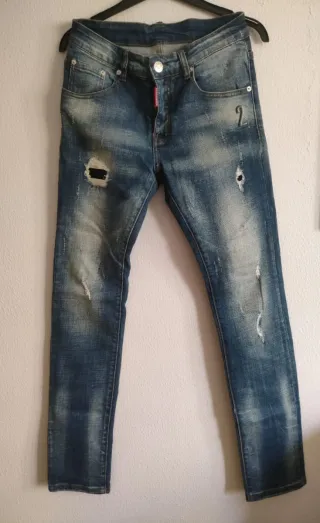 Vaqueros DSQUARED2 Hombre Talla M Desgastados