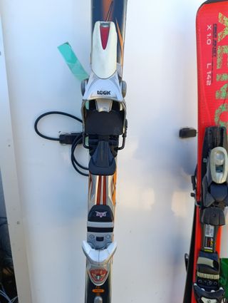 Lote de 3 pares de esquís