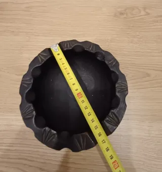 Cenicero Vintage Madera y Cuero