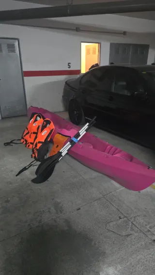 Kayak Doble Autovaciante Rosa