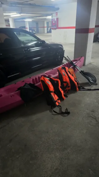Kayak Doble Autovaciante Rosa